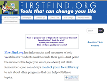 Tablet Screenshot of firstfind.org